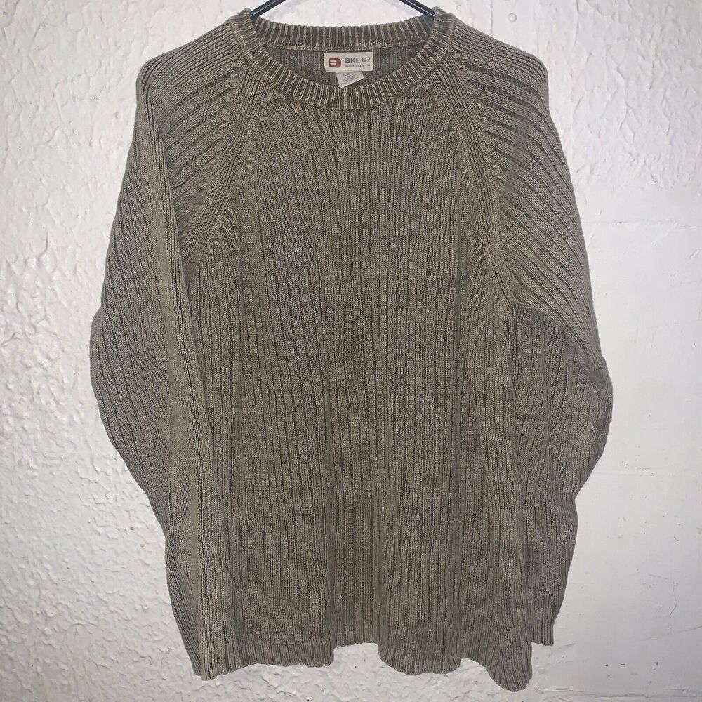 BKE Buckle 67 Sweater Tight Knit Long Sleeve Pullover Shirt M
